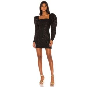 LPA Black Sequin Dress